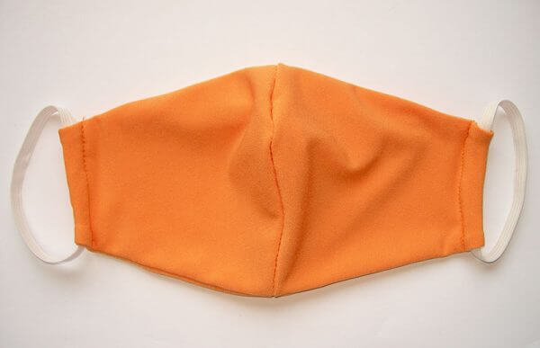 Mosható textil maszk narancssárga