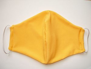 sárga mosható textil maszk