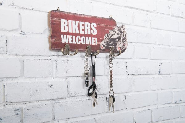 Bikers Welcome retro kabát és kulcsakasztó
