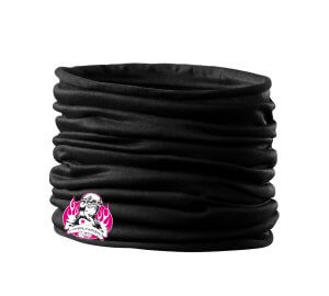 Fekete Csőkendő kerek csajokamotoron logóval